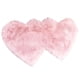 thumbnail image 5 of Alfombra con forma de corazón, tapete de lana sintética de pelo largo. Rosado, 5 of 8