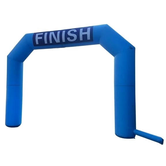 15FT Hexagonal Blue Inflatable Arch with Two Banners (Blower Not Included)