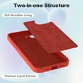 thumbnail image 6 of Elegant Choise iPhone 16e 2025 Silicone Case, Fine Hole Design for Ultimate Protection & Style，Red, 6 of 15