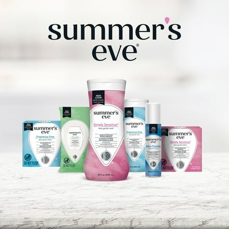 Summer's Eve Feminine Cleansing Wipes, Simply Sensitive, 16 Count