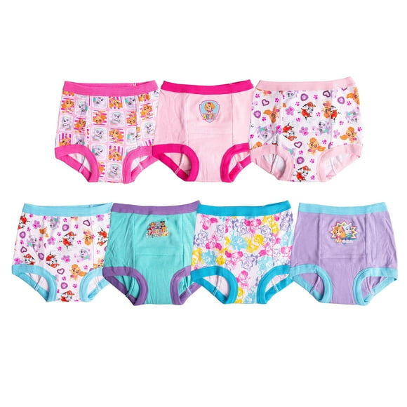 Pantalones para ir al baño Paw Patrol para niñas, 18 m-4T, paquete de 7, 3T