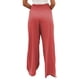 thumbnail image 4 of Pantalones casuales holgados de algodón y lino para mujer cintura elástica pantalones de playa de verano para yoga pantalones con bolsillos, 4 of 4