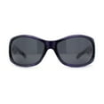 thumbnail image 2 of Anti Glare Polarized Womens Rhinestone Oval Rectangular Sunglasses Purple - Black, 2 of 4