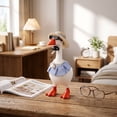 thumbnail image 5 of Yardvibe 13PC Desk Goose Outfits, 7 Inch Summer Mini Porch Goose Outfits Hats Sunglasses Swimming Ring Necklaces Dresses for Magnetic Geese Statue, Key Holder Table Decor (A), 5 of 8