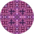 thumbnail image 1 of Ahgly Company Indoor Round Patterned Burnt Pink Area Rugs, 6' Round, 1 of 6