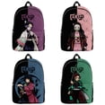 thumbnail image 2 of Mochila De Manga de Anime Demon Slayer Blade Kimetsu No Yaiba Cospaly periferals, Tanjirou Nezuko Giyuu Campus, tendencia Simple para estudiantes xuanjing unisex, 2 of 2