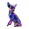 thumbnail image 3 of Escultura de perro, figura artística, delicado y encantador adorno, grafiti colorido, chihuahua Estilo B, 3 of 9