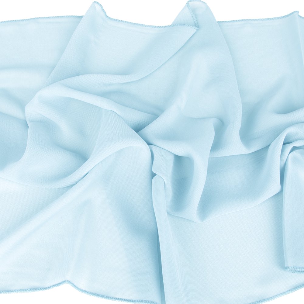 Koyal Wholesale Chiffon Table Runner 180Inches Long, Light Blue