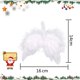 thumbnail image 2 of 12 Piezas Alas de Ángel de Navidad,Alas de Ángel Blancas,Alas de Ángel Decoraciones para Árboles de Navidad,Árbol de Navidad de Plumas Blancas,Colgante de Árbol de Navidad Blanco,Ala de Plumas de Ángel,Decoración de Navidad Rojo Verde, 2 of 5