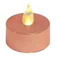 thumbnail image 6 of Efavormart 12 Pack - Metallic Flameless LED Candles - Battery Operated Tea Light Candles - Blush - Rose Gold, 6 of 10