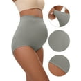 thumbnail image 3 of Unique Bargains Women's Maternity High Waist Briefs with Butt Lifter Design S Gray, 3 of 6