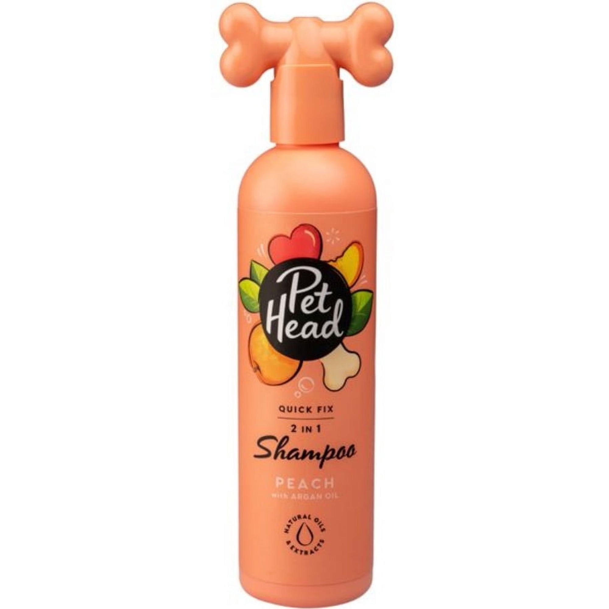 Pet Head Quick Fix 2 in 1 Shampoo Peach + Argan Oil for Dogs 16 fl. oz.