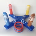 thumbnail image 2 of Juego de juegos de juguetes para piscina, juego de lanzamiento de anillo cruzado inflable de baloncesto para piscina y lanzamiento de anillo inflable, juguetes de piscina para niños para ado, 2 of 5