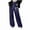 Navy, variant on UQJfacai Girls Wide Leg Sweatpants Bow Printed Drawstring Elastic High Waist Baggy Pants Fall Winter Lounge Pants with Pockets 5-15 Years