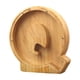 thumbnail image 2 of Lata de ahorro de madera con letras en inglés y cristal transparente., 2 of 6