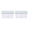 Ubbi Baby Wipes Dispenser with Weighted Plate, Gray - Set of 2 Gray, 2 Pack