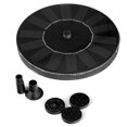 thumbnail image 1 of Solar Fountain Bird Bath Landscape Rockery Fountain With 4 Nozzles Replacement For Water Pool Aquarium Fish Tank, 1 of 8