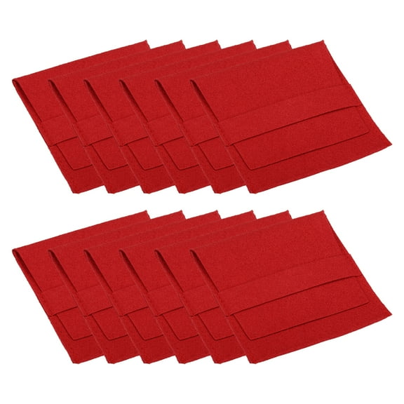 REGALWOVEN Jewelry Pouches with Band, Microfiber Portable Soft Storage Bags Red