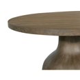 thumbnail image 4 of Magnussen Home Bosley Lt. Brown Porpoise Round Cocktail Table, 4 of 6