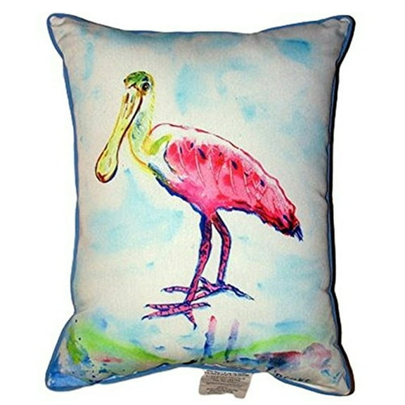 Betsy Drake ZP530 20 x 24 in. Betsys Pink Spoonbill Extra Large Zippered Pillow