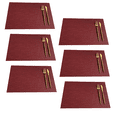 thumbnail image 1 of Manteles individuales rectangulares para mesa de cocina y comedor, manteles individuales resistentes al calor y lavables en superficie, 1 of 5