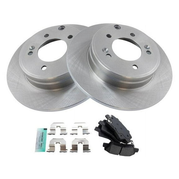 Rear Brake Pad and Rotor Kit 3 Piece - Compatible with 2011 - 2015 Kia Optima 2012 2013 2014