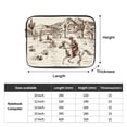 thumbnail image 3 of Wild West Desert Cowboy 17 inch Portable Laptop Sleeve Compatible with MacBook Air Notebook Computer Case for Men Women College School Students, 3 of 7