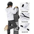 thumbnail image 4 of TACVASEN Women's Winter Jackets Ski Waterproof Windproof Warm Coats Thermal Outdoor Thick Jacket Multi-Pockets Hooded Hiking Camping Snowboarding Snow Casual Jacket, 4 of 7