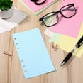 thumbnail image 5 of Raindrops STOBOK 50 Pages A6 Colorful 6-Hole Ruled Loose Leaf Paper Loose Leaf Planner Note Book Filler Paper, 5 of 7