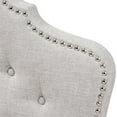 thumbnail image 4 of Bowery Hill Modern Fabric Tufted King Panel Headboard in Grayish Beige, 4 of 6