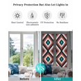 thumbnail image 4 of Window Privacy Film,Red Brown Black Aztec Southwest UV Sun Blocking Window Tint Film Heat Control One Way Blackout Window Film,Boho Modern Abstract Art Non Adhesive Static Cling Sticker 17.7x78.7 In, 4 of 7
