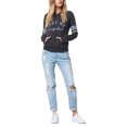 thumbnail image 3 of Billabong Women's Juniors Long Sleeve Graphic Pull over Hoodie Medium Off Black, 3 of 3