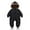 01_Black, variant on QUOTAY Baby for Winter for Girls with and Winter Hands and Feet for Boys Double Zippers 6 to 30 Months Old Kids Jumpsuit 02_Black,18-24 Months