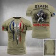 thumbnail image 5 of t-shirt à Imprimé Drapeau Français 3d, Procédé flexible, Style de Rue, Manches Courtes, Haut pour Homme, 5 of 5