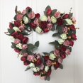 thumbnail image 4 of Guirnalda de rosas artificiales para colgar en la pared, ideal para jardín, exteriores o casa de campo. rojo, 4 of 8