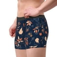 thumbnail image 3 of Kdxio Men's Boxer Briefs with Autumn Leaves With Blue Print - Comfortable and Breathable Underwear for Everyday Wear, 3 of 7