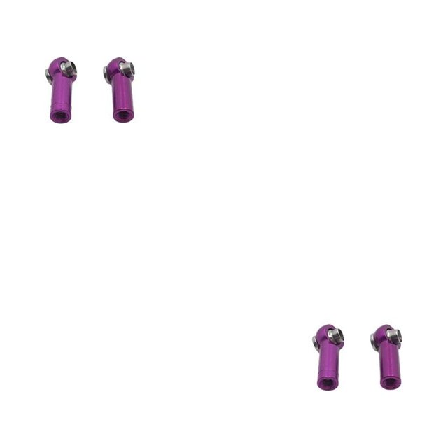 stanreset 2pcs Tie Rod End Component Joint Accessories Universal Positive Reverse Thread Ball Head Buckle Upgrading Accessory Purple Purple 2Set