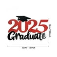 thumbnail image 3 of LanSuare 2025 Graduation Wooden Wall Hanging Decoration with Congrats Graduation Sign for College High School Graduation Party Supplies, 3 of 6