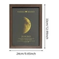 thumbnail image 3 of Custom Moon Phase And Name Wooden Frame With Your Text 'The Night We Met' DIY Moon Phase Anniversary Present For Wall Hanging Art Photo Frame For Couple Friend Present Arts And Crafts for Kids 4-6, 3 of 7