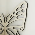 thumbnail image 6 of Wooden Craft Butterfly Hollow Wall-Mounted Storage Rack For Home Wall Decoration, Openwork Design With Shelf For Dual Purpose Storage & Decor, Easy To Mount For Bedroom Living, 6 of 7