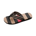 thumbnail image 3 of Domzle Men's Flip Flops - Funny Beach Sandals Comfortable Summer Beach Walking Thong Sandals Slip On Indoor Outdoor Quick-Dry Slides for Men Black, 3 of 10