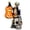 A003- Style B, variant on 10 Inch Light Up Jack O Lantern Surfing Skeleton Halloween Decor for Tabletop Mantel Entryway Great Gift for Halloween Party Fun Tropical Halloween Pumpkin Decoration
