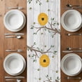 thumbnail image 4 of Table Runner 72 Inches Long for Kitchen Dining, Bees Branches Dresser Scarf Farmhouse, Dining Table Decorations for Wedding/Parties, Farmhouse Spring Botanical Wooden 13 x 72 In, 4 of 8