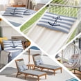 thumbnail image 5 of Blue White Striped Body Pillow Cover,Pillowcase Protectors with Zipper,Breathable Decorative Throw Pillow Case Cover,Navy Blue Beach Nautical Anchor Ocean Coastal Pillow Shams for Couch 24x36Inch, 5 of 8