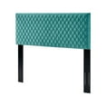 thumbnail image 1 of Headboard, Full Queen Size, Velvet, Teal Blue, Modern Contemporary Urban Design, Bedroom Master Guest Suite, 1 of 10