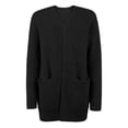thumbnail image 4 of "Aayomet Cardigan Sweaters For Women Lightweight Women's Cardigan Sweaters Oversized Knit Kimono Slouchy Wrap Batwing Open Front Outwear Coat,Black S-XXL", 4 of 5