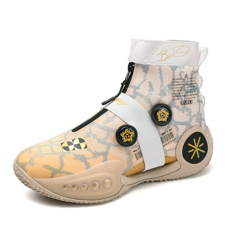 

New Versatile New Sports Shoe Glow Edition Youth Trend Woven Combat Basketball Shoe Couple Style