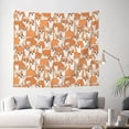 thumbnail image 2 of Daiia Corgi Animal Pattern Tapestry 60x51 Inches Wall Hanging Tapestry Artistic Wall Hanging Bedroom Wall Decor Living Room Tapestry Dorm Room Decor, 2 of 9
