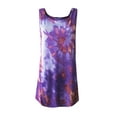 thumbnail image 3 of Womens Dresses Summer, Womens Dresses,Tie-Dye Women's Casual Dress Sleeveless Loose O-Neck Fashion Vest Colorful Print Summer Beach Dress, 3 of 4