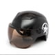 thumbnail image 2 of Casco de moto Cara medio abierta Protección de tamaño ajustable Cascos de cabeza de engranaje U Carevas  Casco, 2 of 7